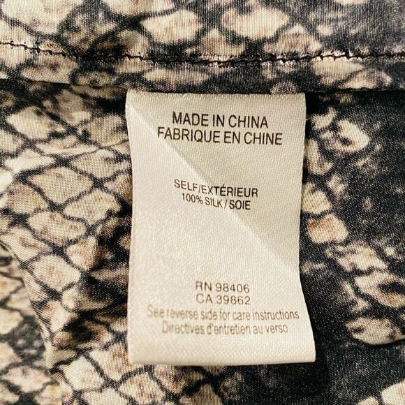 Theory Arilia Snake Lace Sleeveless Top Size Large - Picture 6 of 7